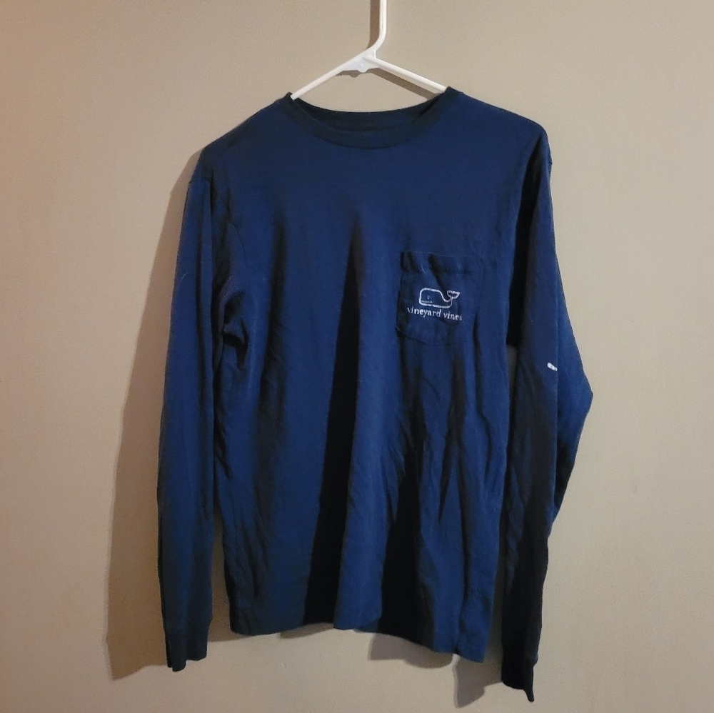 Vineyard Vines Blue Long Sleeve Tee Classic Comfort SMALL